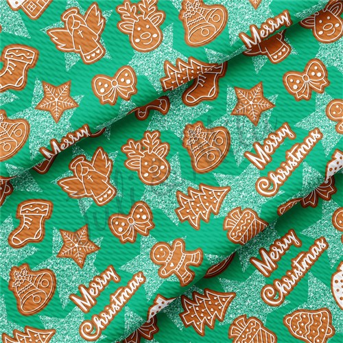 Christmas Liverpool Bullet Textured Stretch Solid Strip Thick Knit Jersey Fabric