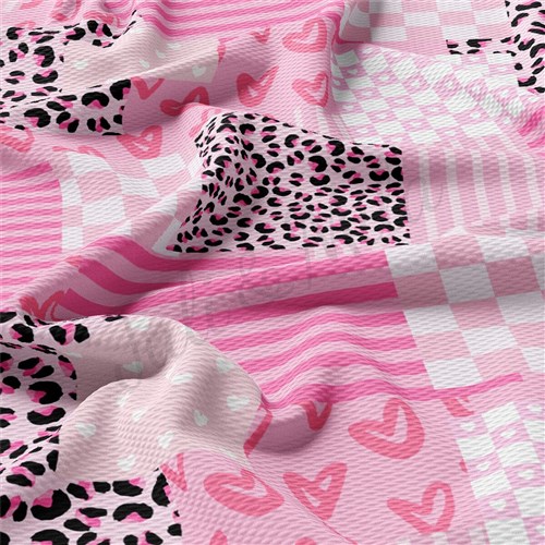 Valentine's Day Liverpool Bullet Textured Stretch Solid Strip Thick Knit Jersey Fabric