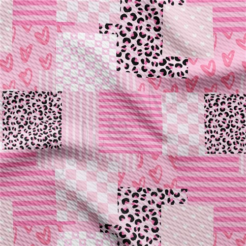 Valentine's Day Liverpool Bullet Textured Stretch Solid Strip Thick Knit Jersey Fabric