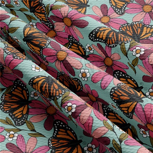 Butterflies Liverpool Bullet Textured Stretch Solid Strip Thick Knit Jersey Fabric