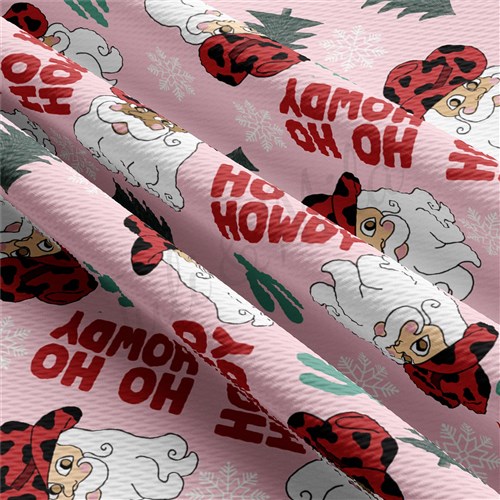 Christmas Printed Liverpool Bullet Textured Stretch Solid Strip Thick Knit Jersey Fabric