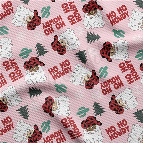 Christmas Printed Liverpool Bullet Textured Stretch Solid Strip Thick Knit Jersey Fabric