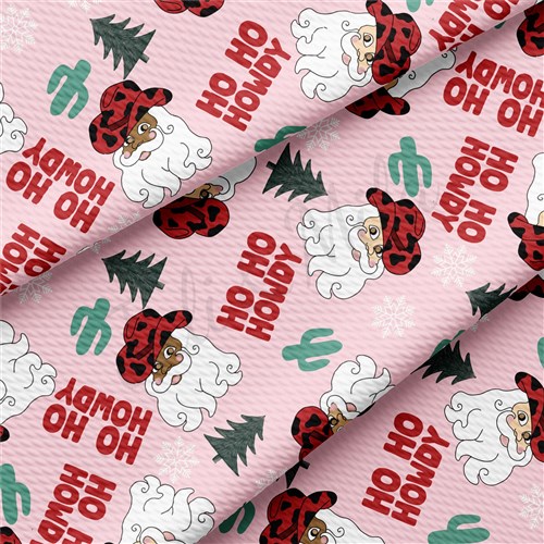 Christmas Printed Liverpool Bullet Textured Stretch Solid Strip Thick Knit Jersey Fabric