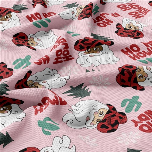 Christmas Printed Liverpool Bullet Textured Stretch Solid Strip Thick Knit Jersey Fabric