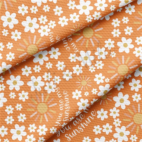 You are My Sunshine Liverpool Bullet Textured Stretch Solid Strip Thick Knit Jersey Fabric