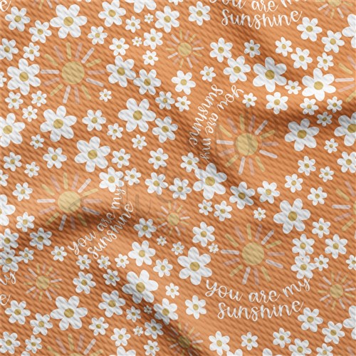 You are My Sunshine Liverpool Bullet Textured Stretch Solid Strip Thick Knit Jersey Fabric