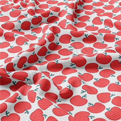 Back to School Printed Liverpool Bullet Textured Stretch Solid Strip Thick Knit Jersey Fabric