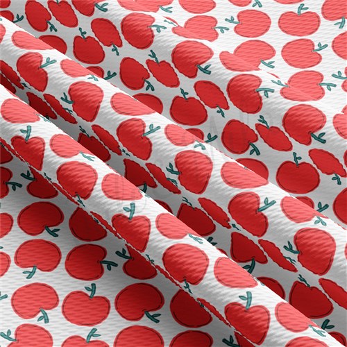 Back to School Printed Liverpool Bullet Textured Stretch Solid Strip Thick Knit Jersey Fabric