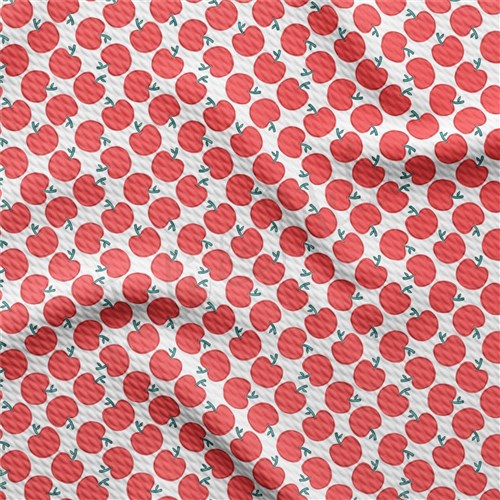 Back to School Printed Liverpool Bullet Textured Stretch Solid Strip Thick Knit Jersey Fabric