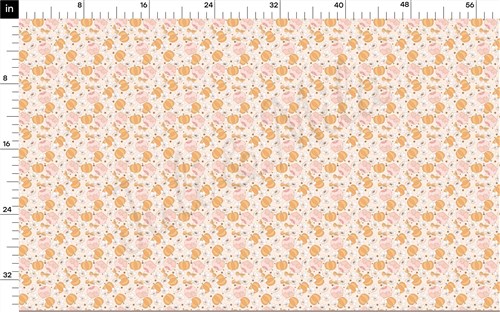 Fall Pumpkin Printed Liverpool Bullet Textured Stretch Solid Strip Thick Knit Jersey Fabric