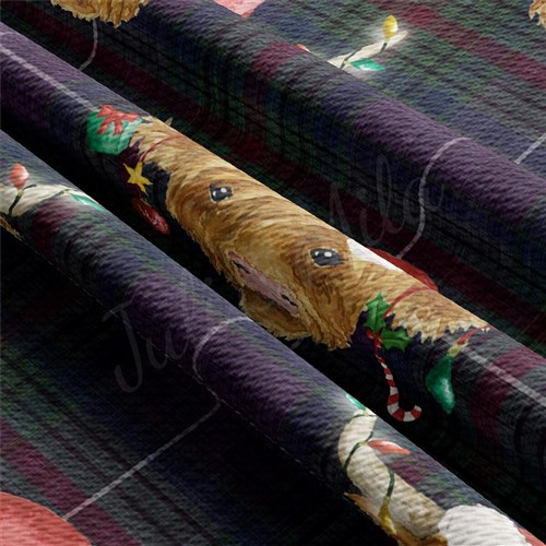 Christmas Printed Liverpool Fabric AA2095 & Get a Free $89.99 Embroidery Bundle