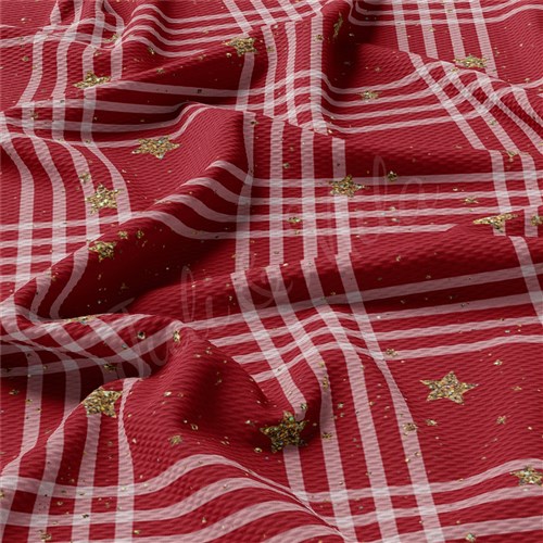Christmas Liverpool Bullet Textured Stretch Solid Strip Thick Knit Jersey Fabric