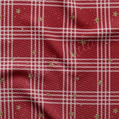 Christmas Liverpool Bullet Textured Stretch Solid Strip Thick Knit Jersey Fabric