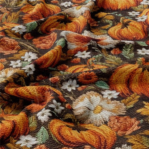 Autumn Fall Halloween Printed Liverpool Fabric AA1820 & Get a Free $89.99 Embroidery Bundle
