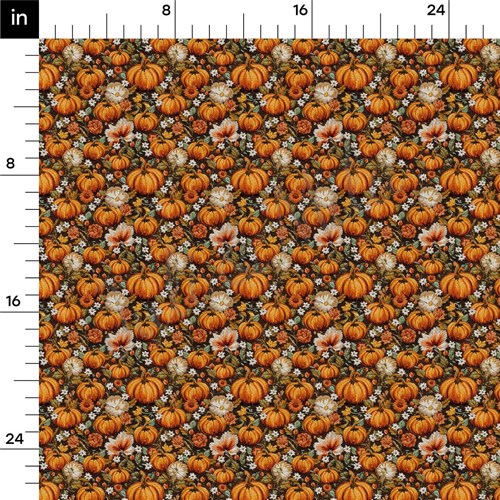 Autumn Fall Halloween Printed Liverpool Fabric AA1820 & Get a Free $89.99 Embroidery Bundle