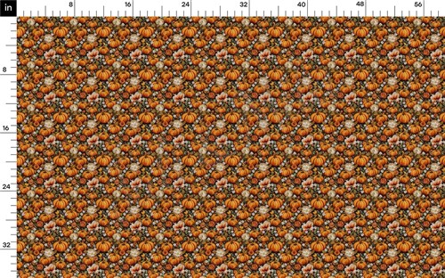 Autumn Fall Halloween Printed Liverpool Fabric AA1820 & Get a Free $89.99 Embroidery Bundle