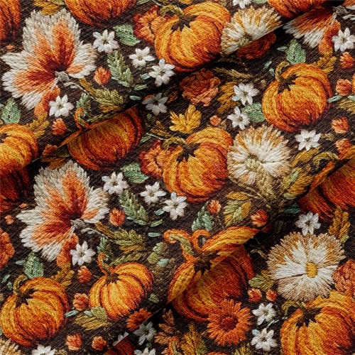 Autumn Fall Halloween Printed Liverpool Fabric AA1820 & Get a Free $89.99 Embroidery Bundle