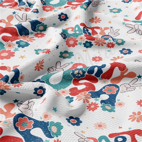 Printed Liverpool Fabric AA2522 Patriotic 4th of July & Get a Free $89.99 Embroidery Bundle