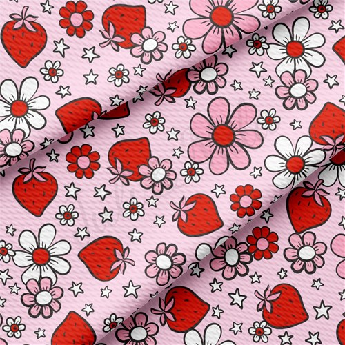 Valentine's Day Liverpool Bullet Textured Stretch Solid Strip Thick Knit Jersey Fabric