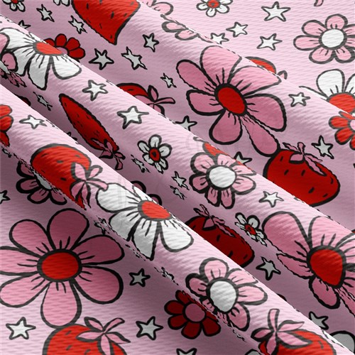 Valentine's Day Liverpool Bullet Textured Stretch Solid Strip Thick Knit Jersey Fabric