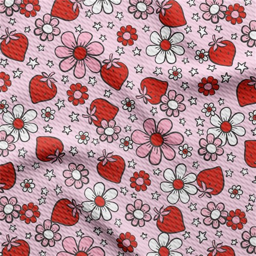 Valentine's Day Liverpool Bullet Textured Stretch Solid Strip Thick Knit Jersey Fabric