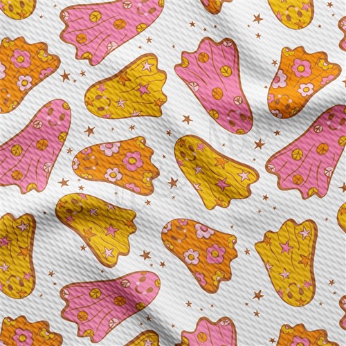 Fall Autumn Pumpkin Halloween Printed ghosts AA1861 & Get a Free $89.99 Embroidery Bundle