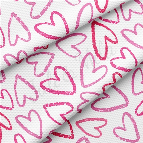 Valentine's Day Liverpool Bullet Textured Stretch Solid Strip Thick Knit Jersey Fabric