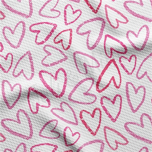 Valentine's Day Liverpool Bullet Textured Stretch Solid Strip Thick Knit Jersey Fabric