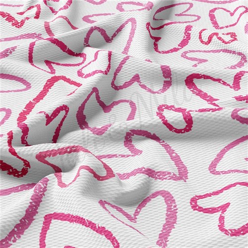 Valentine's Day Liverpool Bullet Textured Stretch Solid Strip Thick Knit Jersey Fabric