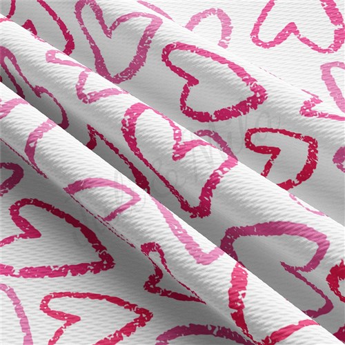 Valentine's Day Liverpool Bullet Textured Stretch Solid Strip Thick Knit Jersey Fabric