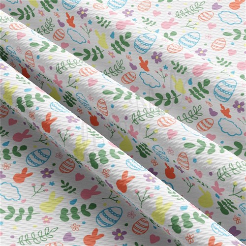 Easter AA2337 Liverpool Bullet Textured Stretch Solid Strip Thick Knit Jersey Fabric