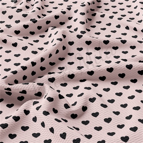 Valentine's Day Liverpool Bullet Textured Stretch Solid Strip Thick Knit Jersey Fabric