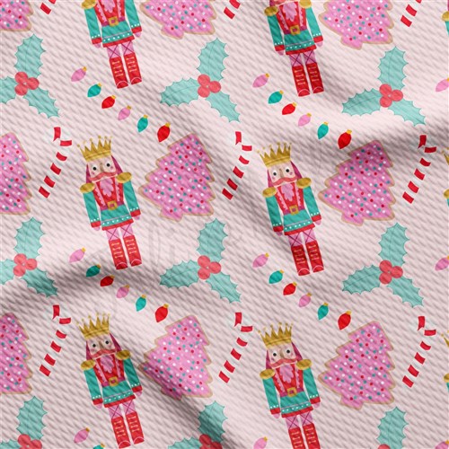 Christmas Liverpool Bullet Textured Stretch Solid Strip Thick Knit Jersey Fabric