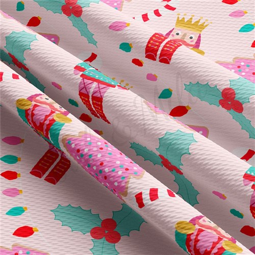 Christmas Liverpool Bullet Textured Stretch Solid Strip Thick Knit Jersey Fabric