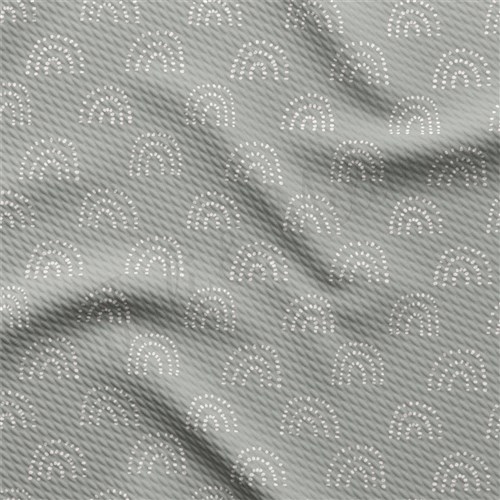 Rainbow Liverpool Bullet Textured Stretch Solid Strip Thick Knit Jersey Fabric