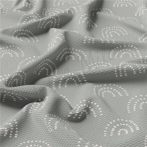 Rainbow Liverpool Bullet Textured Stretch Solid Strip Thick Knit Jersey Fabric