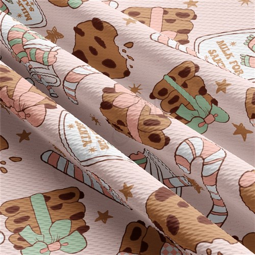 Christmas Christmas Liverpool Bullet Textured Stretch Solid Strip Thick Knit Jersey Fabric