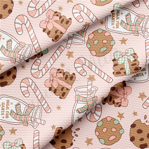 Christmas Christmas Liverpool Bullet Textured Stretch Solid Strip Thick Knit Jersey Fabric
