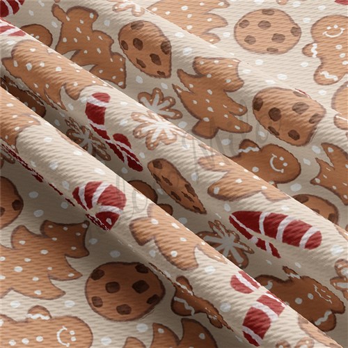Christmas Printed Liverpool Bullet Textured Stretch Solid Strip Thick Knit Jersey Fabric