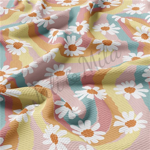 Liverpool Bullet Textured Stretch Solid Strip Thick Knit Jersey Fabric