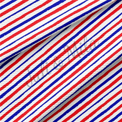 Patriotic 4th of July Printed Liverpool  Stretch USA Flag (PT33) TBP102 & Get a Free $89.99 Embroidery Bundle
