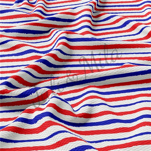 Patriotic 4th of July Printed Liverpool  Stretch USA Flag (PT33) TBP102 & Get a Free $89.99 Embroidery Bundle