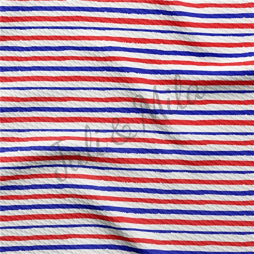Patriotic 4th of July Printed Liverpool  Stretch USA Flag (PT33) TBP102 & Get a Free $89.99 Embroidery Bundle