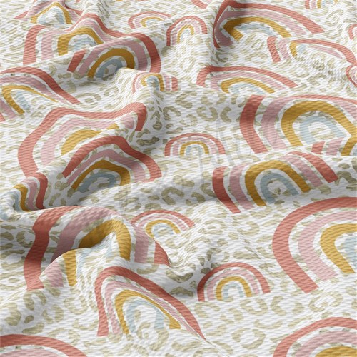 Printed Liverpool Bullet Textured Stretch Solid Strip Thick Knit Jersey Fabric