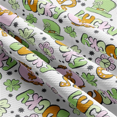 St. Patrick's Day Liverpool Bullet Textured Stretch Solid Strip Thick Knit Jersey Fabric