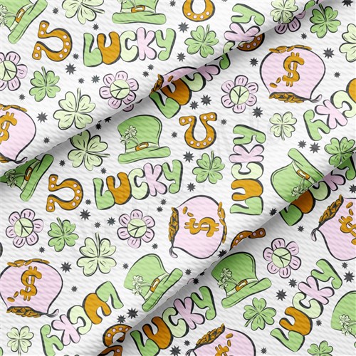 St. Patrick's Day Liverpool Bullet Textured Stretch Solid Strip Thick Knit Jersey Fabric