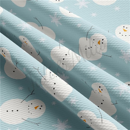 Christmas Printed Liverpool Bullet Textured Stretch Solid Strip Thick Knit Jersey Fabric