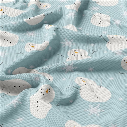 Christmas Printed Liverpool Bullet Textured Stretch Solid Strip Thick Knit Jersey Fabric