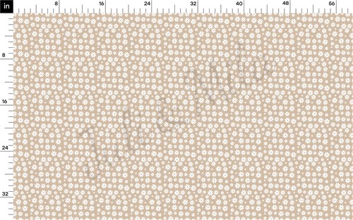 Daisy Floral Beige Liverpool Bullet Textured Stretch Solid Strip Thick Knit Jersey Fabric