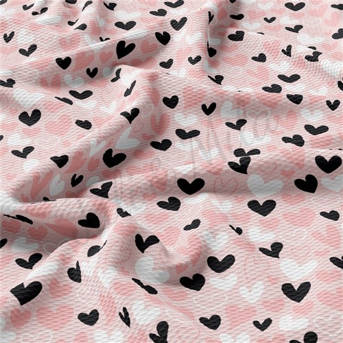 Valentine's Day Liverpool Bullet Textured Stretch Solid Strip Thick Knit Jersey Fabric